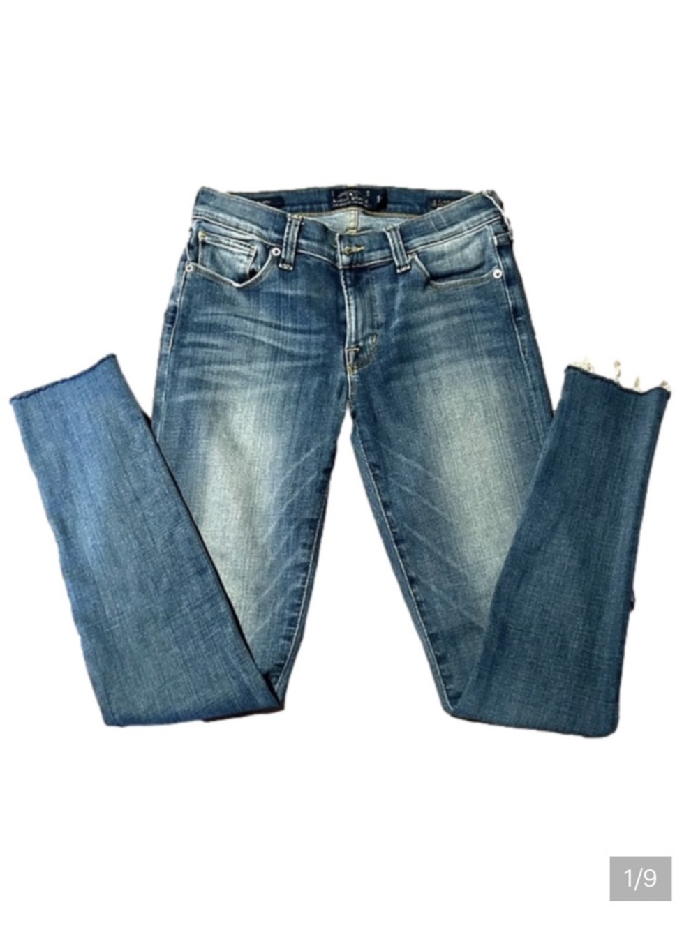 Lucky Brand skinny jeans with a raw hem Women’s size 2/26 | bb-1